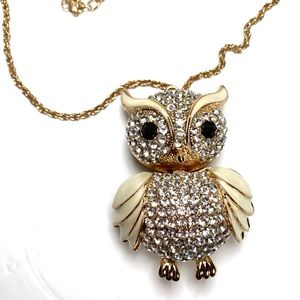Betsey Johnson owl pendant necklace